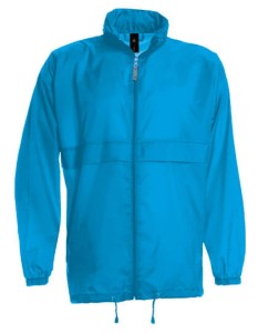 Lekka prosta kurtka wiatrówka unisex z chowanym kapturem Sirocco