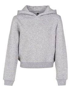 Dziewczęca bluza z kapturem BUILD YOUR BRAND Cropped