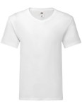 Dopasowana męska koszulka z dekoltem w szpic FRUIT OF THE LOOM Iconic 150 V Neck
