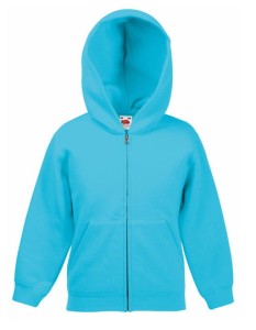 Dziecięca bluza z kapturem rozpinana na zamek i kieszeniami FRUIT OF THE LOOM Classic 62-045-0