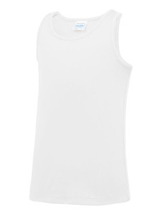 Dziecięca poliestrowa koszulka bez rękawów i zaokrąglonym dołem JUST COOL