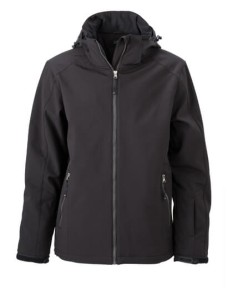 Ocieplana męska kurtka sportowa softshell z kapturem JN1054 Daiber
