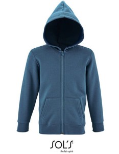 Dziecięca bluza z kapturem rozpinana na zamek SOL`S Stone