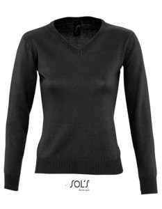 Damski sweter z dekoltem w szpic SOL`S Galaxy
