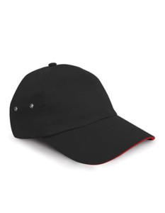 Lekka sportowa czapka o niskim profilu 5 paneli Result Headwear