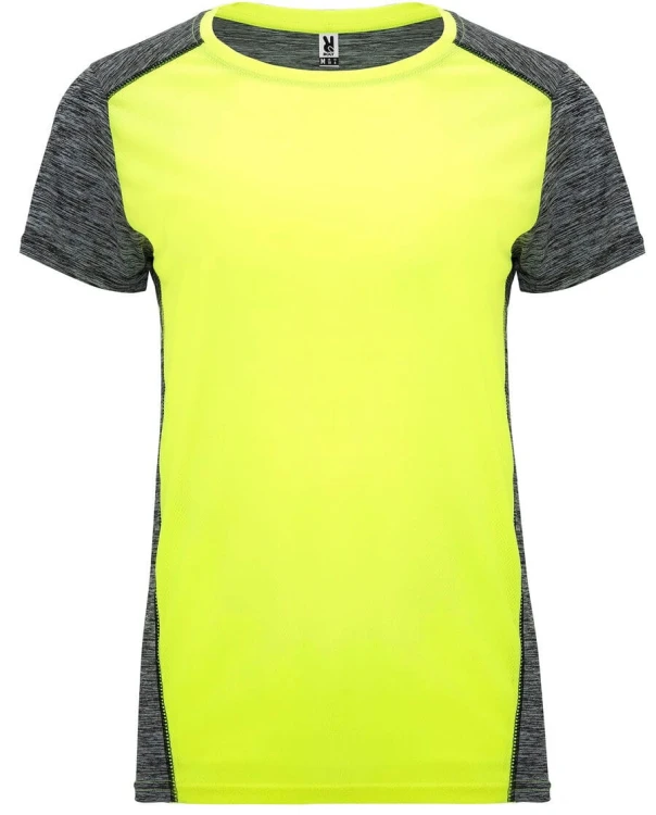 CA6663-fluor-yellow-heather-black-sportowa-koszulka-damska-ROLY-Zolder