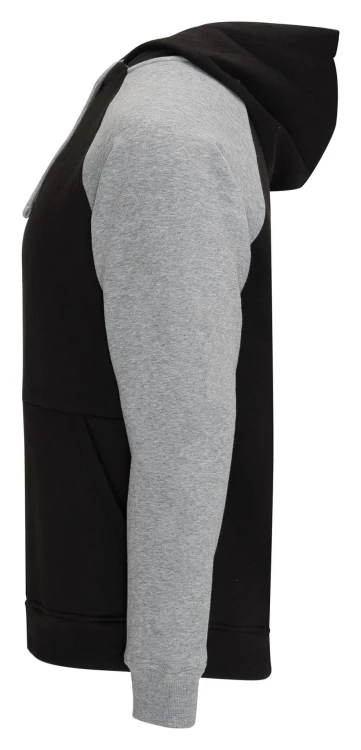 SU1058-black-heather-grey-dwukolorowa-bluza-bejsbolowa-unisex-z-kapturem-ROLY-Badet-side