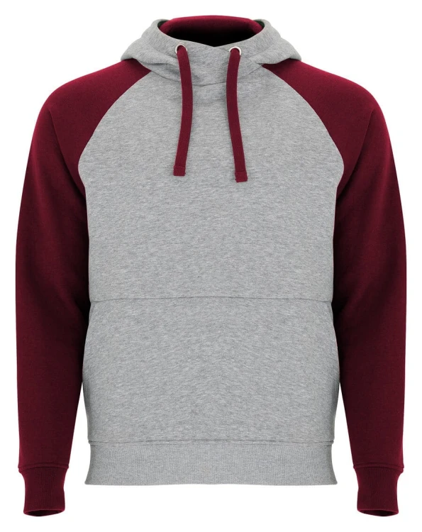 SU1058-heather-grey-garnet-red-dwukolorowa-bluza-bejsbolowa-unisex-z-kapturem-ROLY-Badet