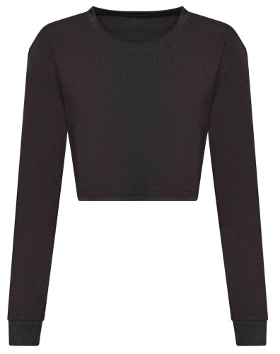 JT016-heather-black-koszulka-damska-Crop-JUST-TS-by-AWDis