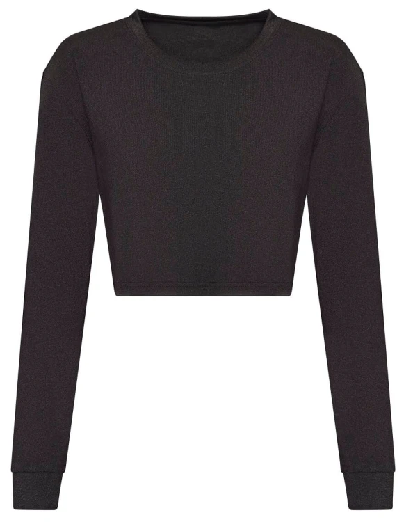JT016-heather-black-koszulka-damska-Crop-JUST-TS-by-AWDis