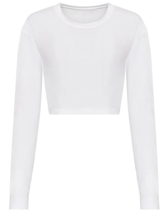 JT016-solid-white-koszulka-damska-Crop-JUST-TS-by-AWDis