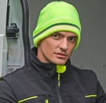 Zimowa czapka typu beanie  z odblaskowym paskiem ATLANTIS® Workout