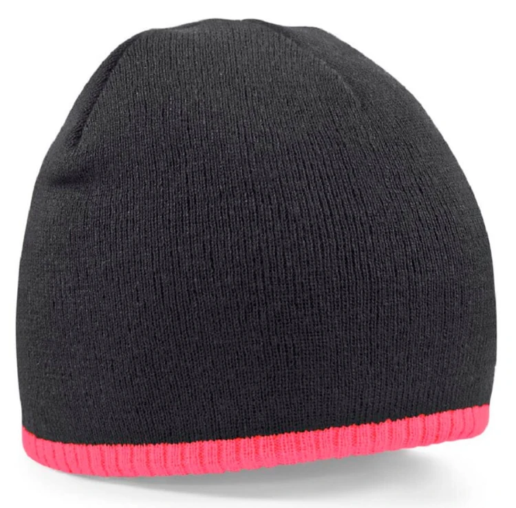 B44C-black-fluorescent-pink-czapka-zimowa-z-kontrastowym-paskiem-BEECHFIELD