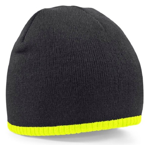 B44C-black-fluorescent-yellow-czapka-zimowa-z-kontrastowym-paskiem-BEECHFIELD