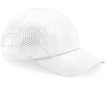 B188--white-czapka-do-biegania-BEECHFIELD-Technical-Running-Cap-front
