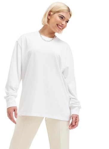 JT019-white-koszulka-unisex-z-dlugimi-rekawami-JUST-TS-by-AWDis-Oversize-100-T
