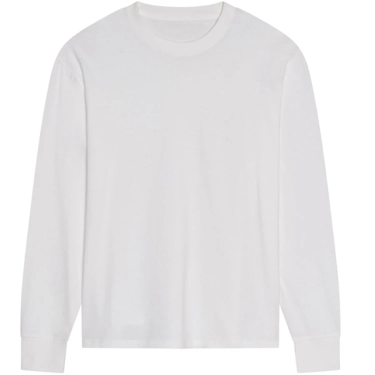 JT019-white-koszulka-unisex-z-dlugimi-rekawami-JUST-TS-by-AWDis-Oversize-100-T-front