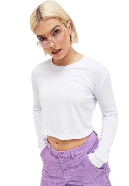 JT016-solid-white-koszulka-damska-Crop-JUST-TS-by-AWDis