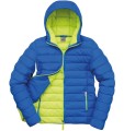 R194F-ocean-blue-lime-punch-lekka-kurtka-damska-pikowana-z-kapturem-RESULT-Snow-Bird