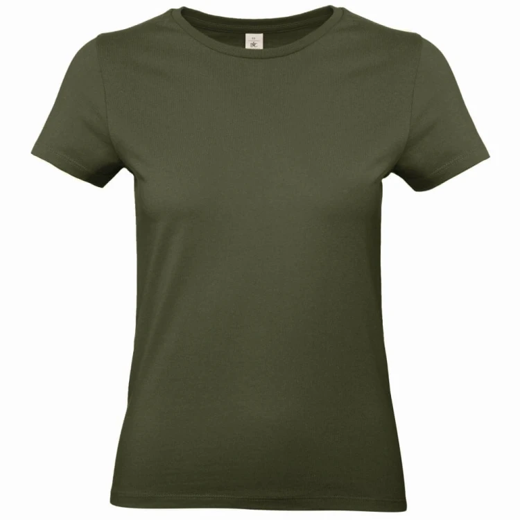 TW04T-urban-khaki-damska-koszulka-z-krotkimi-rekawami-B&C-E190