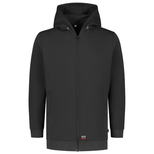 301014-ciemnoszary-rozpinana-bluza-z-kapturem-TRICORP-front