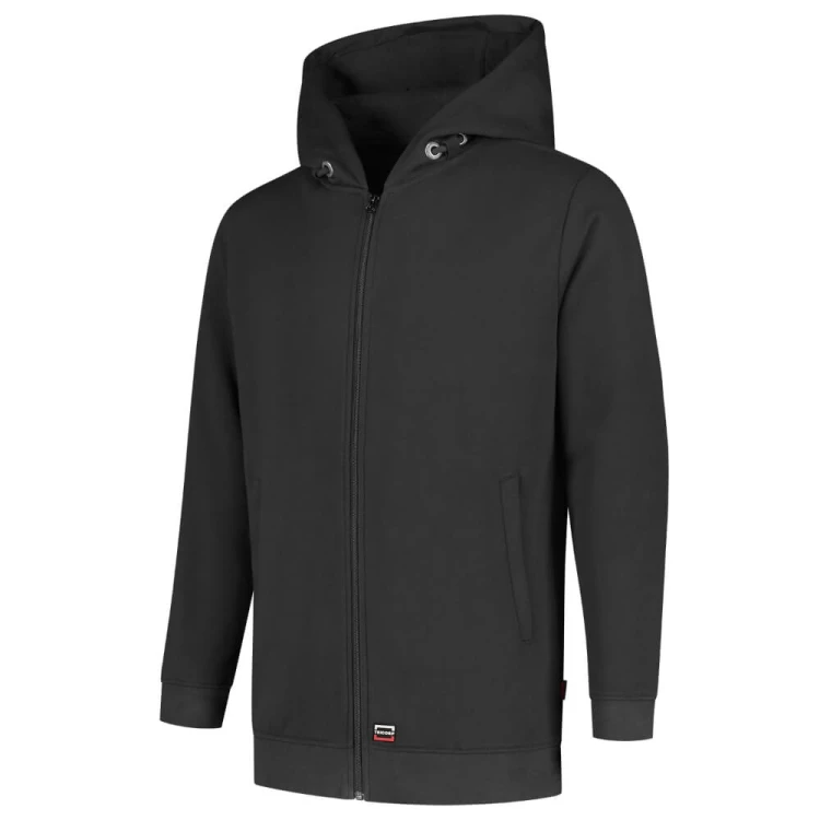 301014-ciemnoszary-rozpinana-bluza-z-kapturem-TRICORP-front