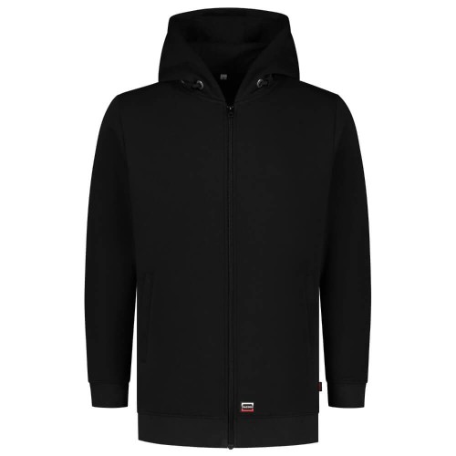 301014-czarny-rozpinana-bluza-z-kapturem-TRICORP-front