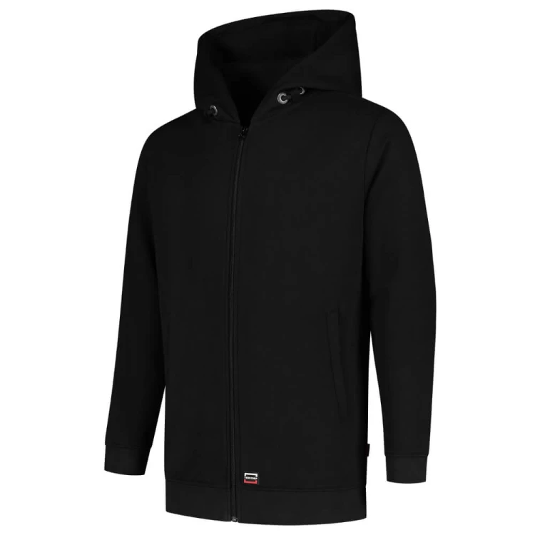 301014-czarny-rozpinana-bluza-z-kapturem-TRICORP-front