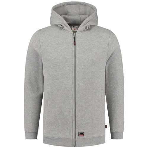 301014-grey-melange-rozpinana-bluza-z-kapturem-TRICORP-front