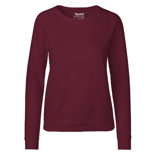O83001-bordeaux-bluza-damska-klasyczna-z-bawelny-organicznej-NEUTRAL