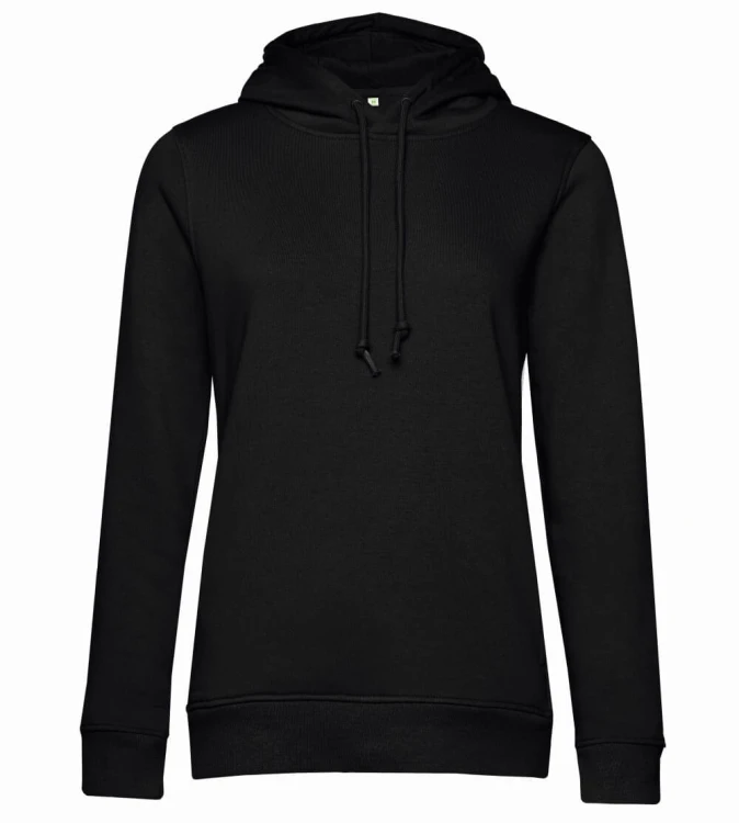WW34B-black-pure-damska-bluza-organiczna-z-kapturem-B&C-Inspire