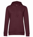 WW34B-burgundy-damska-bluza-organiczna-z-kapturem-B&C-Inspire