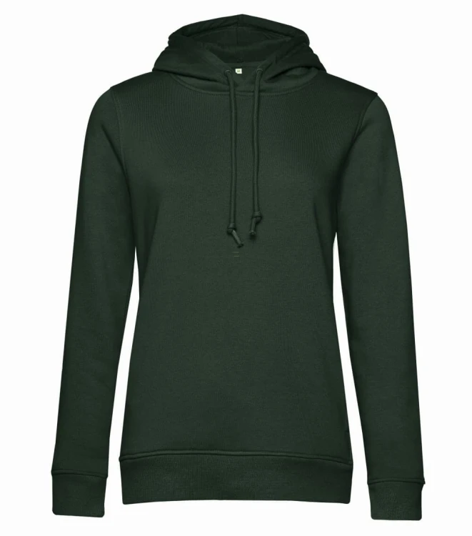 WW34B-forest-green-damska-bluza-organiczna-z-kapturem-B&C-Inspire