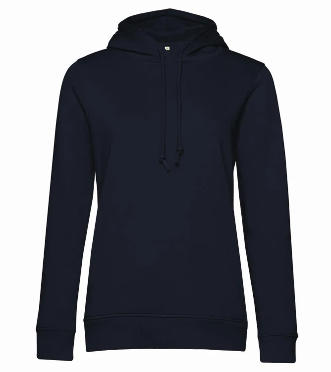 WW34B-navy-damska-bluza-organiczna-z-kapturem-B&C-Inspire