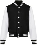 Rozpinana bluza dziecięca baseball z bawełny organicznej BUILD YOUR BRAND® College