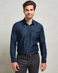 PR222-indigo-denim-koszula-jeansowa-meska-PREMIER-WORKWEAR