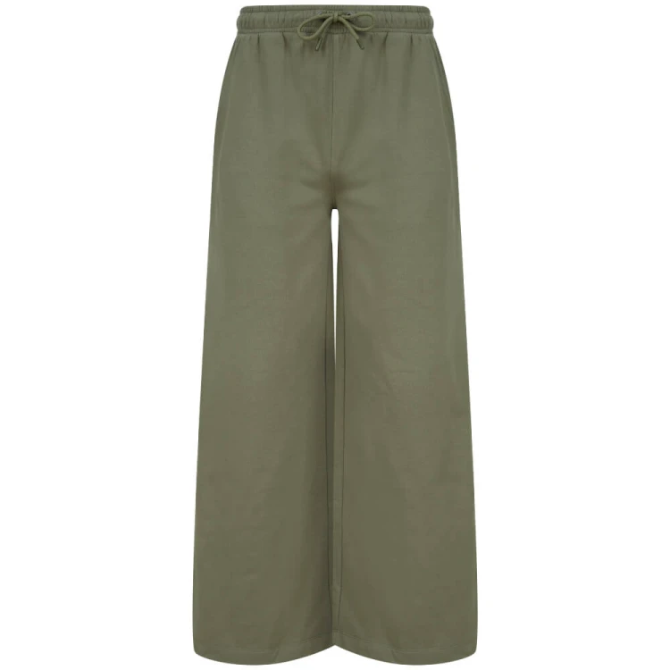 SK431-khaki-damskie-szerokie-spodnie-dresowe-SF-WOMEN-front