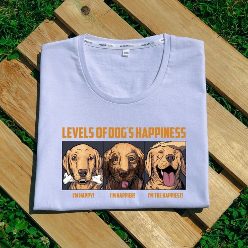 PS-1-Happy-Dog-biała-koszulka-damska-premium