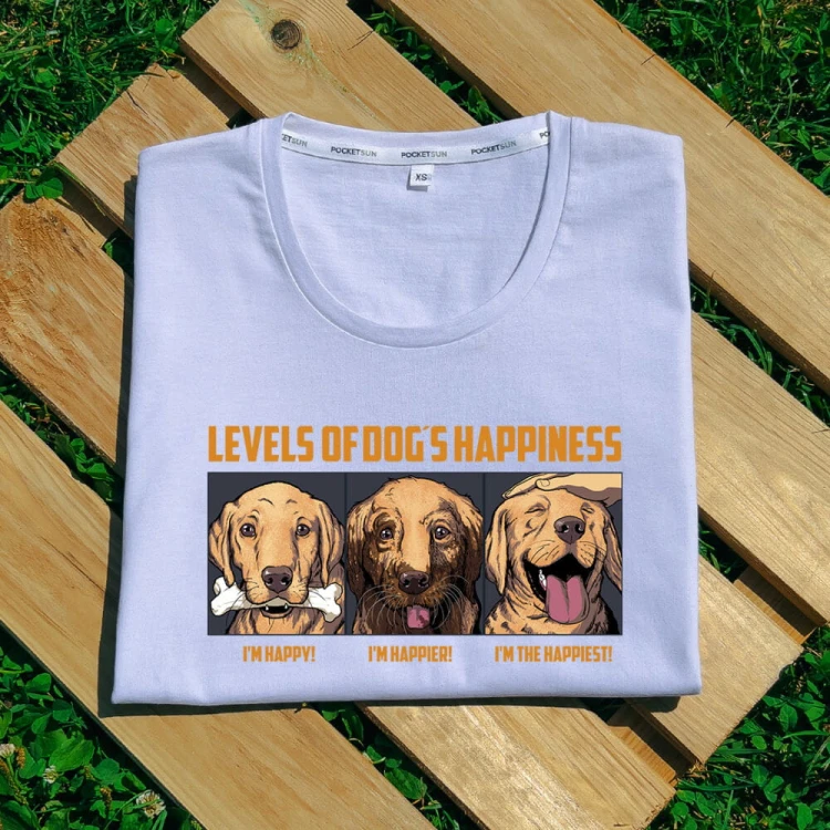 PS-1-Happy-Dog-biała-koszulka-damska-premium