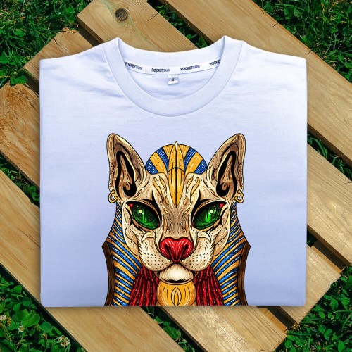 PS-41-Bastet-biala-koszulka-meska-premium