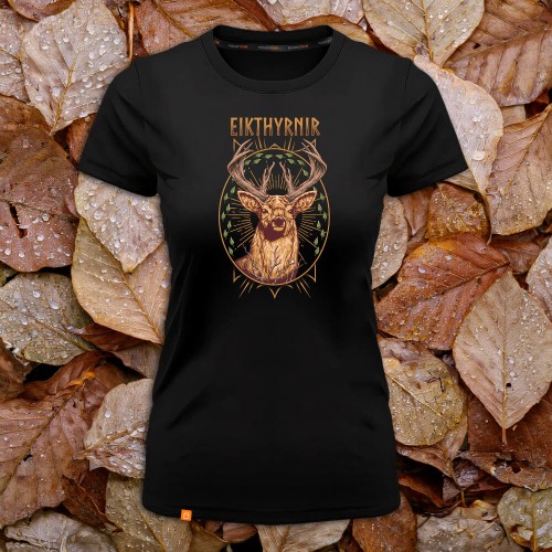 PS-38-Eikthyrnir-czarna-koszulka-damska-premium