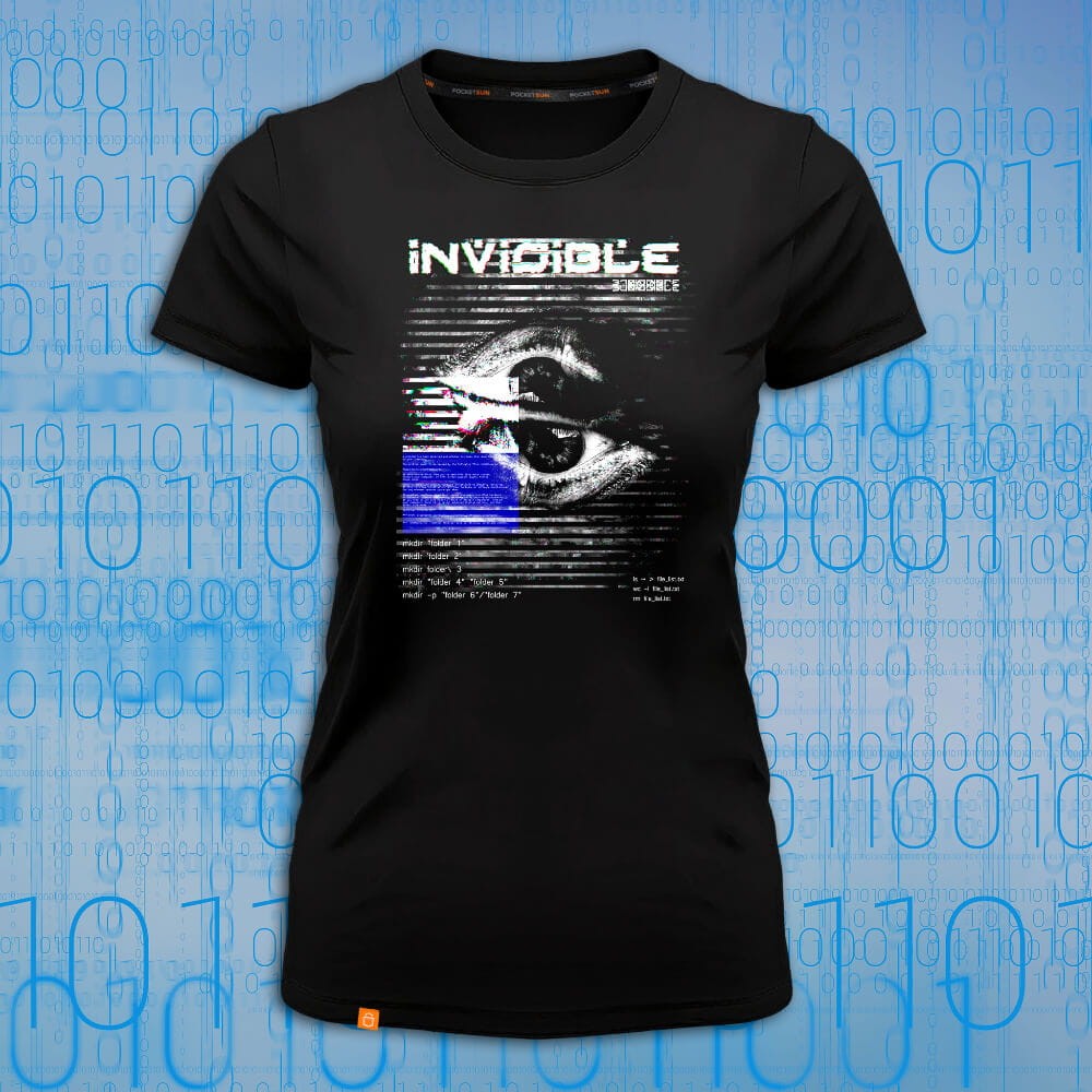 PS-22-Invisible-czarna-koszulka-damska-premium