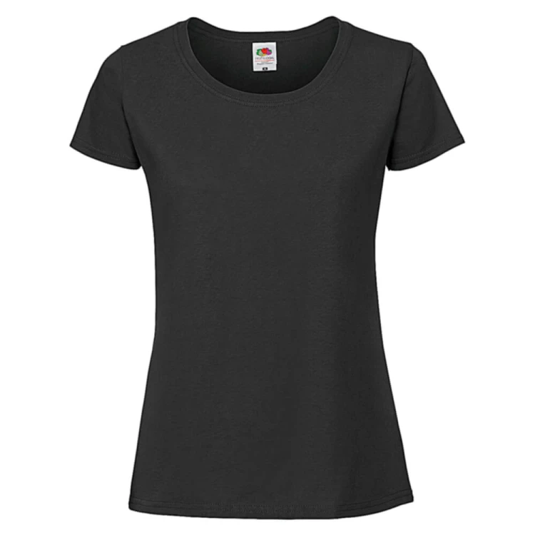 614240-black-damska-taliowana-koszulka-Fruit-Of-The-Loom-Iconic-T