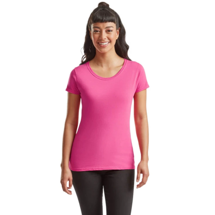 614240-fuchsia-damska-taliowana-koszulka-Fruit-Of-The-Loom-Iconic-T