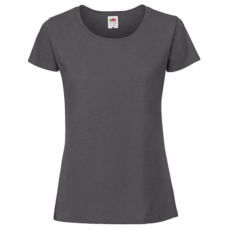 614240-light-graphite-solid-damska-taliowana-koszulka-Fruit-Of-The-Loom-Iconic-T