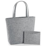 Filcowa torba zakupowa z odpinaną kieszenią BAGBASE®