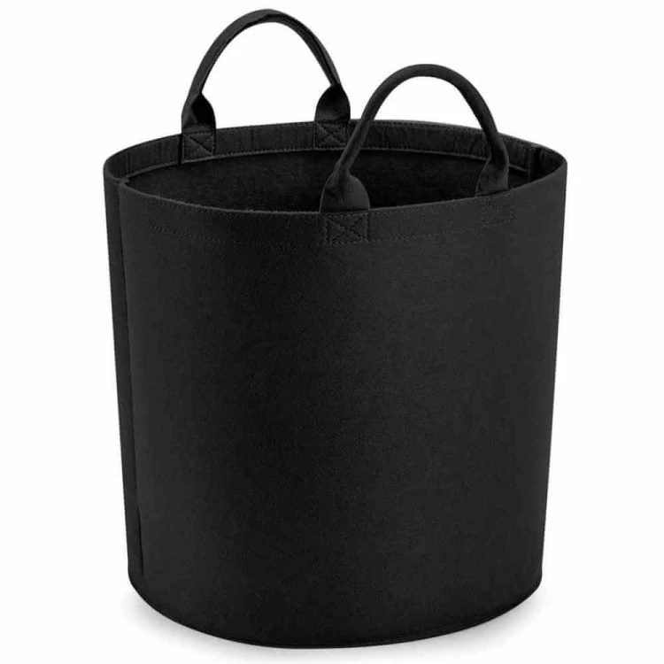 BG728-black-filcowy-koszyk-BAGBASE-front