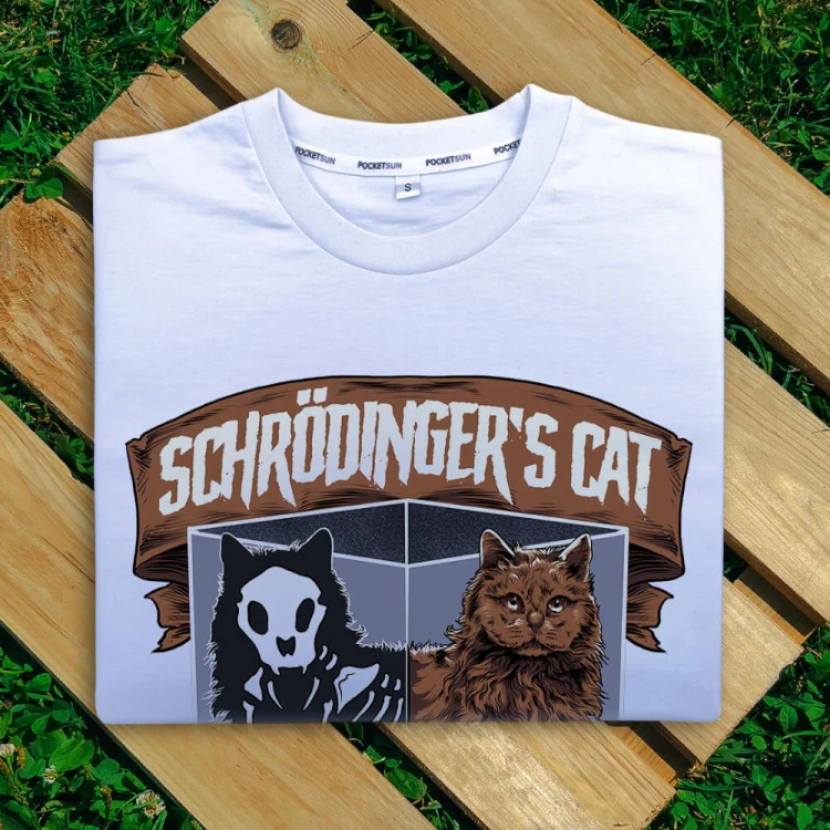 PS-18-Schrödinger's-cat-biala-koszulka-meska-premium