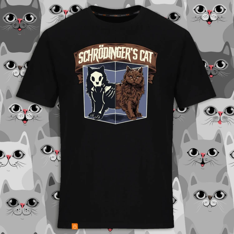 PS-18-Schrödinger's-cat-czarna-koszulka-meska-premium