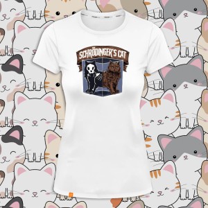 Schrödinger's cat koszulka damska premium